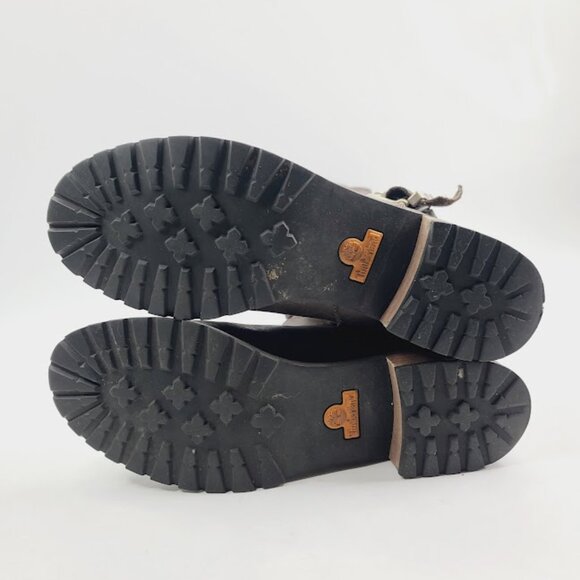 Timberland Brown Leather Combat Boots - Picture 4 of 7